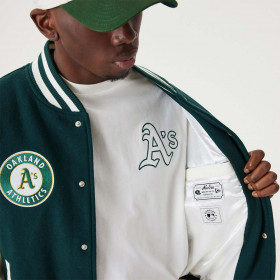 Bomber Jacket Oakland Athletics MLB  Green