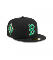 Gorro 59Fifty Boston Red Sox Metallic Green Black