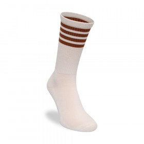 Medias New Era Stripe Crew Socks Beige