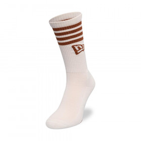 Medias New Era Stripe Crew Socks Beige