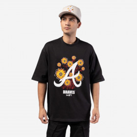Polo Antlanta Braves MLB Floral Graphic Black