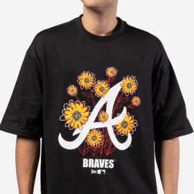 Polo Antlanta Braves MLB Floral Graphic Black