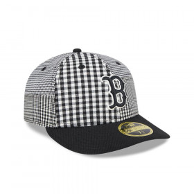 Gorra 59Fifty LP Boston Red Sox MLB Patch Plaid Black