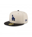 Gorra 59Fifty MLB Los Angeles Dodgers Leather Visor White
