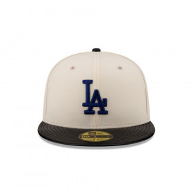 Gorra 59Fifty MLB Los Angeles Dodgers Leather Visor White