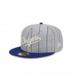 Gorra 59Fifty Los Angeles Dodgers Heather Pinstripe Grey