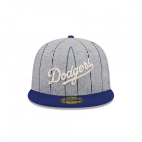 Gorra 59Fifty Los Angeles Dodgers Heather Pinstripe Grey