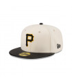 Gorra 59Fifty MLB Pittsburgh Pirates Leather Visor White