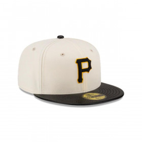 Gorra 59Fifty MLB Pittsburgh Pirates Leather Visor White