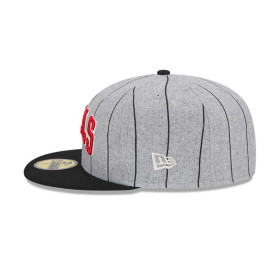 Gorra 59Fifty Chicago Bulls Heather Pinstripe Grey