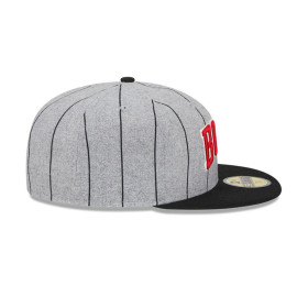 Gorra 59Fifty Chicago Bulls Heather Pinstripe Grey