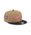 Gorra 59Fifty MLB Boston Red Sox Canvas Crown Beige