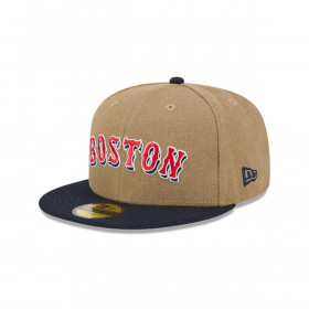 Gorra 59Fifty MLB Boston Red Sox Canvas Crown Beige