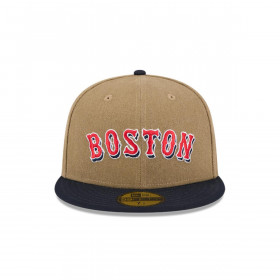 Gorra 59Fifty MLB Boston Red Sox Canvas Crown Beige