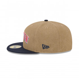 Gorra 59Fifty MLB Boston Red Sox Canvas Crown Beige