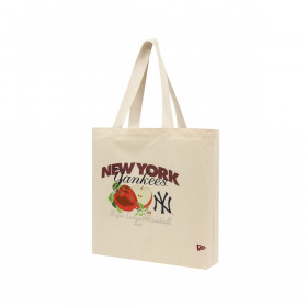 Tote Bags New York Yankees Fruit Graphic Light Beige