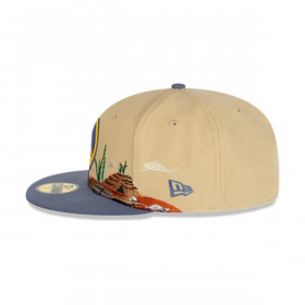 Gorra 59Fifty Golden State Warriors NBA Team Landscape Beige