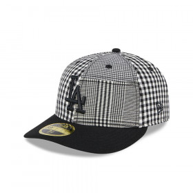 Gorra 59Fifty LP Los Angeles Dodgers MLB Patch Plaid Black