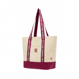 Tote Bags New York Yankees Team Canvas Light Beige
