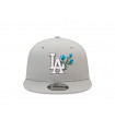 Gorra 9Fifty MLB Los Angeles Dodgers MLB Flower Icon Grey