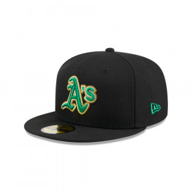 Gorra 59Fifty Oakland Athletics Metallic Green Black MLB