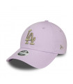 Gorra 9Forty Los Angeles Dodgers Metallic Logo Violet