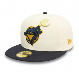 Gorra 5950 Toronto Blue Jays Contrast Pin Blanco MLB