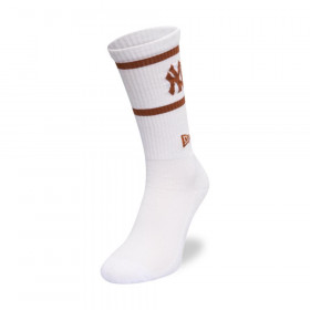 Medias New York Yankees Stripe Crew Socks White