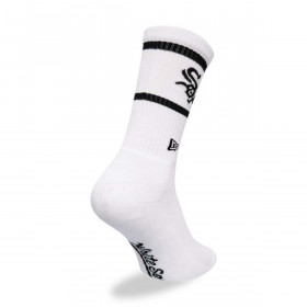 Medias Chicago White Sox Stripe Crew Socks White MLB