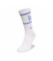 Medias Los Angeles Dodgers Stripe Crew Socks White MLB