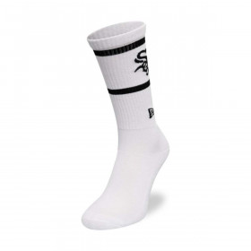 Medias Chicago White Sox Stripe Crew Socks White MLB