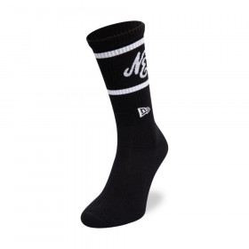 Medias New Era Stripe Crew Socks Black