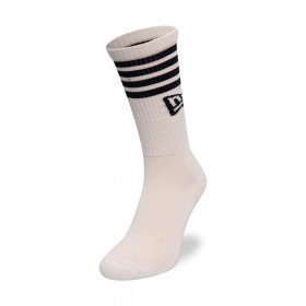Medias New Era Stripe Crew Socks Beige