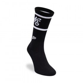 Medias New Era Stripe Crew Socks Black