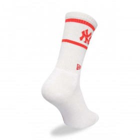 Medias New York Yankees Stripe Crew Socks White