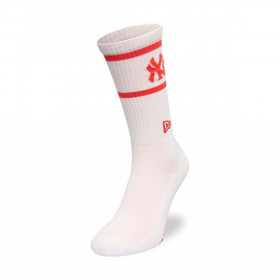 Medias New York Yankees Stripe Crew Socks White