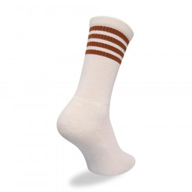 Medias New Era Stripe Crew Socks Beige