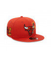 Gorra 9Fifty NBA Chicago Bulls NBA Flower Icon Rust