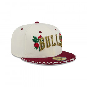 Gorra 59Fifty NBA Chicago Bulls NBA Ws Colour Block White