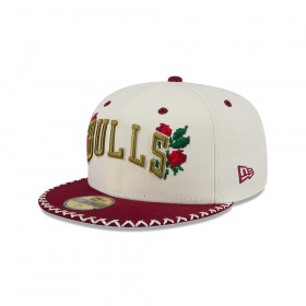 Gorra 59Fifty NBA Chicago Bulls NBA Ws Colour Block White