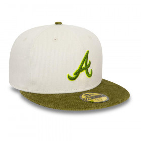 Gorra 59Fifty Antlanta Braves MLB Cord Essentials White