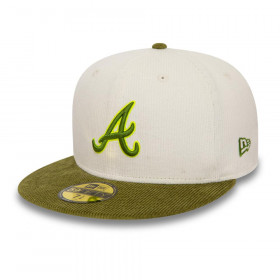 Gorra 59Fifty Antlanta Braves MLB Cord Essentials White