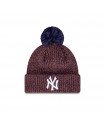 Beanie Thin MLB New York Yankees Seasonal Speckle Dark Purple