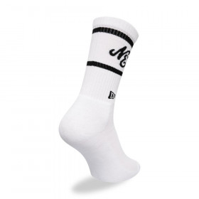 Medias New Era Stripe Crew Socks White