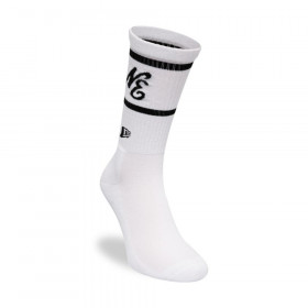 Medias New Era Stripe Crew Socks White